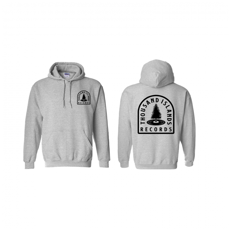 TIR Ash Hoodie – Tombstone Logo – Thousand Islands Records